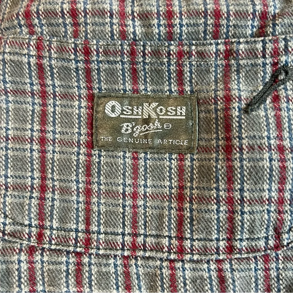 Vintage‎ OshKosh B’gosh Vestbak Plaid Overalls – 18–24M (Est.) - Picture 9 of 9